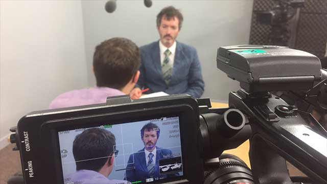 BTS of Corporate video production image