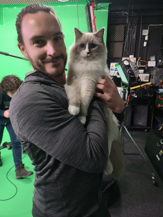 Cat filming at Galleon Studios Cat filming at Galleon Studios image